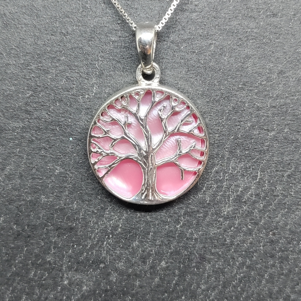 Sliver tree necklace